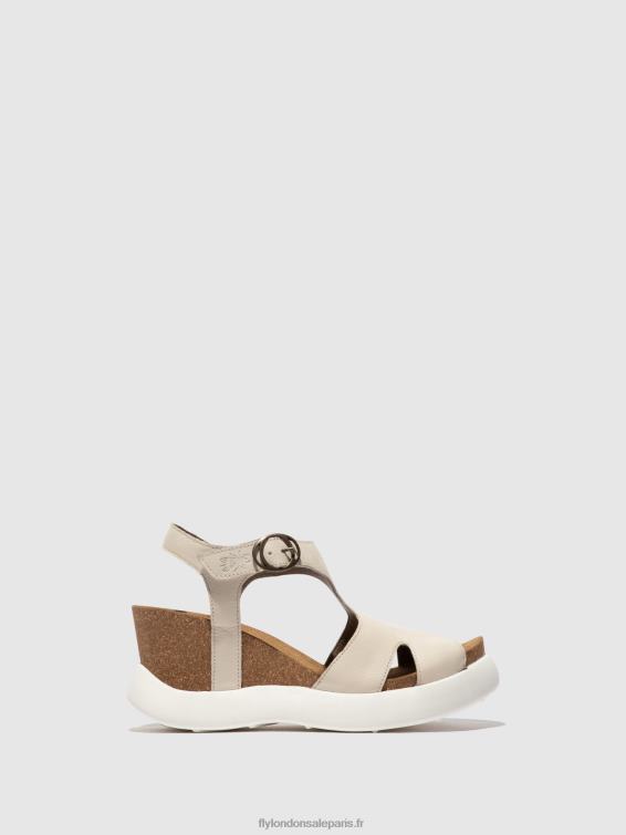 sandales à boucle gova962 femmes 0N8R494 blanc Fly London