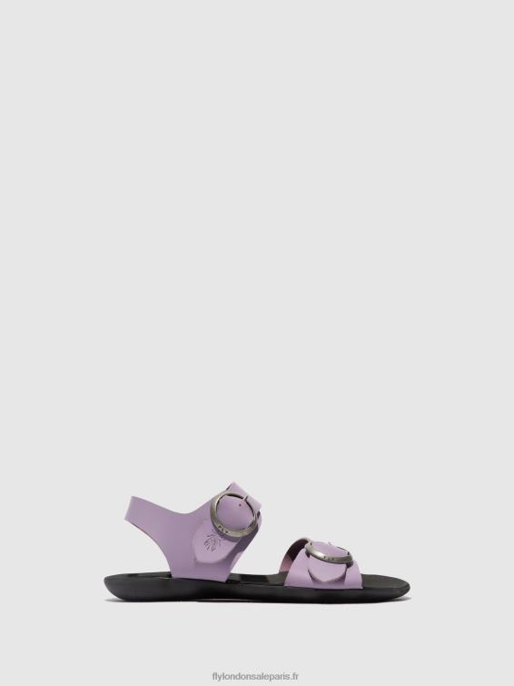 sandales à boucle masa757 femmes 0N8R499 violet Fly London