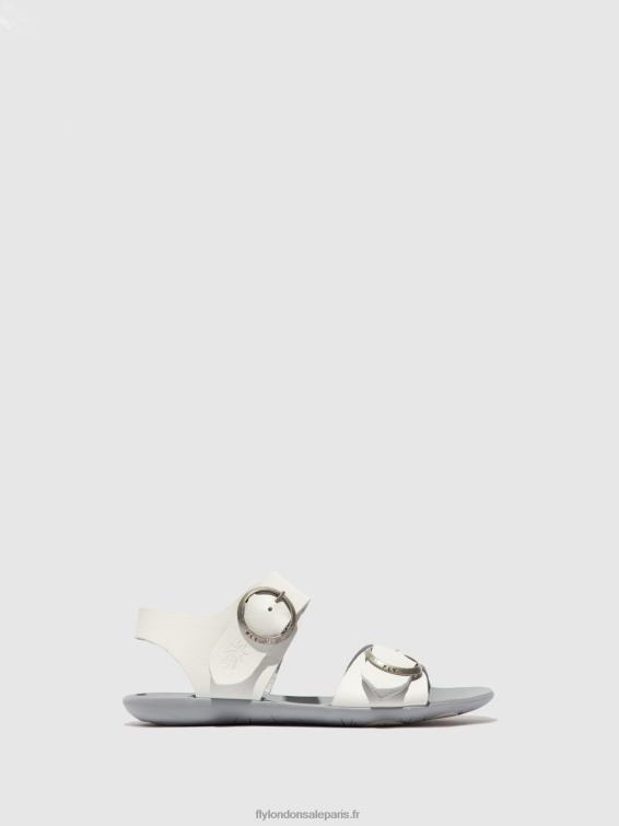 sandales à boucle masa757 femmes 0N8R596 bride blanc cassé Fly London