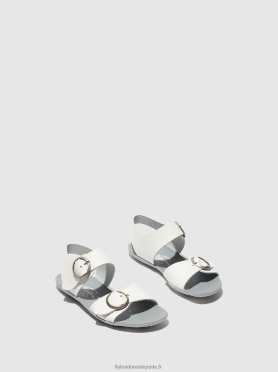 sandales à boucle masa757 femmes 0N8R596 bride blanc cassé Fly London