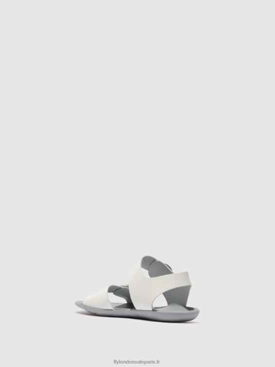 sandales à boucle masa757 femmes 0N8R596 bride blanc cassé Fly London