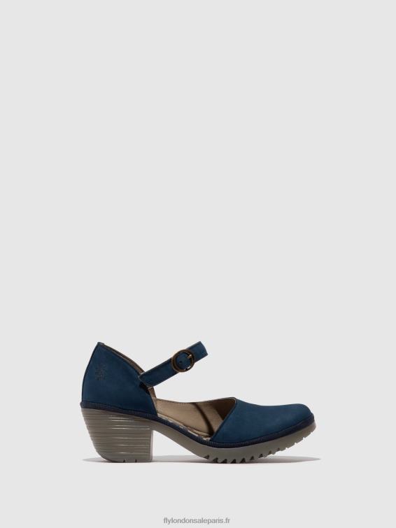 sandales à boucle wifo440 femmes 0N8R492 bleu Fly London