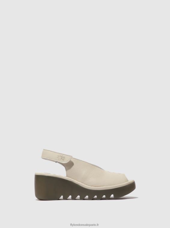 sandales à bride arrière baye386 femmes 0N8R572 blanc Fly London