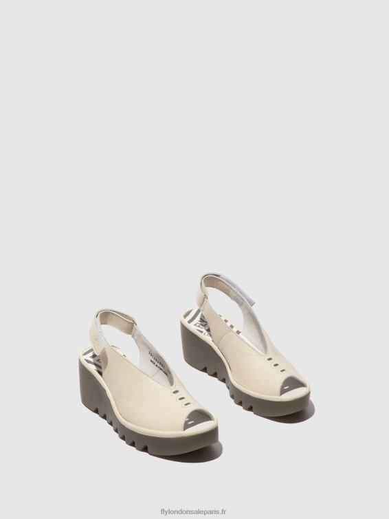 sandales à bride arrière baye386 femmes 0N8R572 blanc Fly London