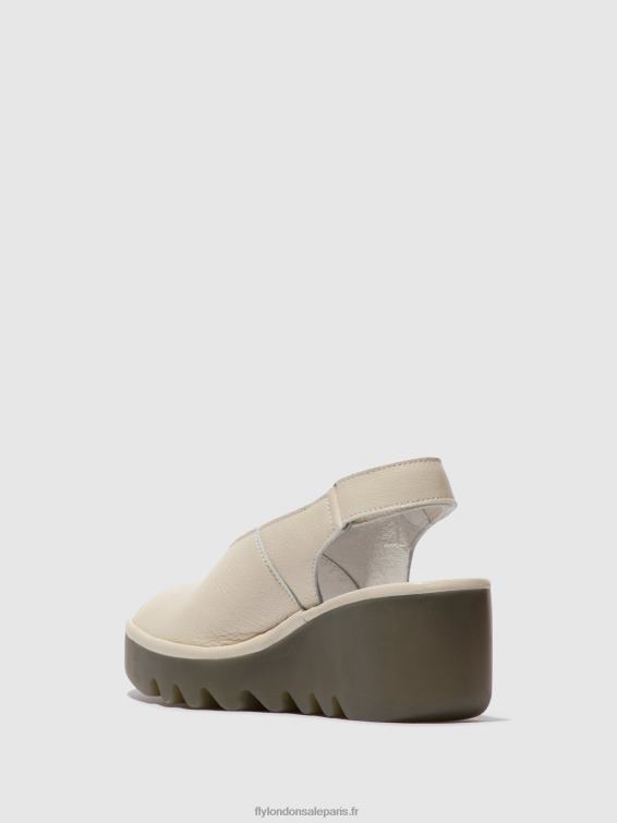 sandales à bride arrière baye386 femmes 0N8R572 blanc Fly London