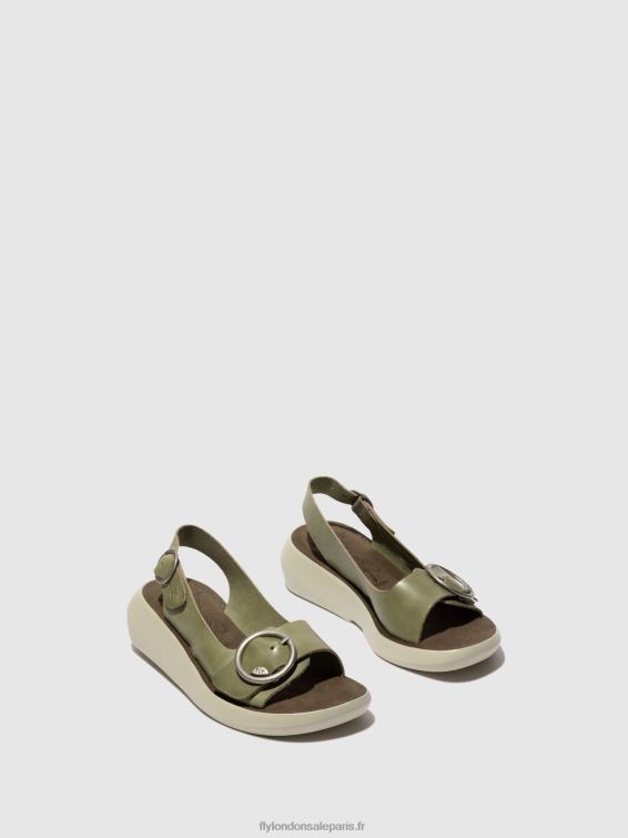 sandales à bride arrière berk754 femmes 0N8R586 smog Fly London