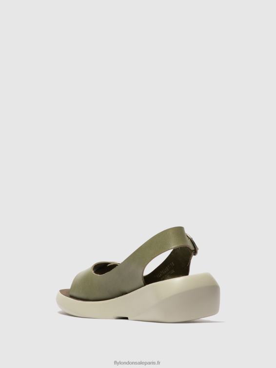 sandales à bride arrière berk754 femmes 0N8R586 smog Fly London