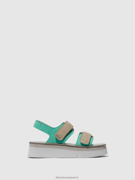 sandales à bride arrière cori377 femmes 0N8R578 mynt/nuage Fly London