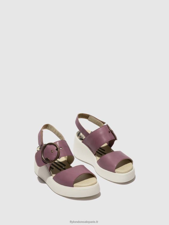 sandales à bride arrière digo939 femmes 0N8R456 violet Fly London