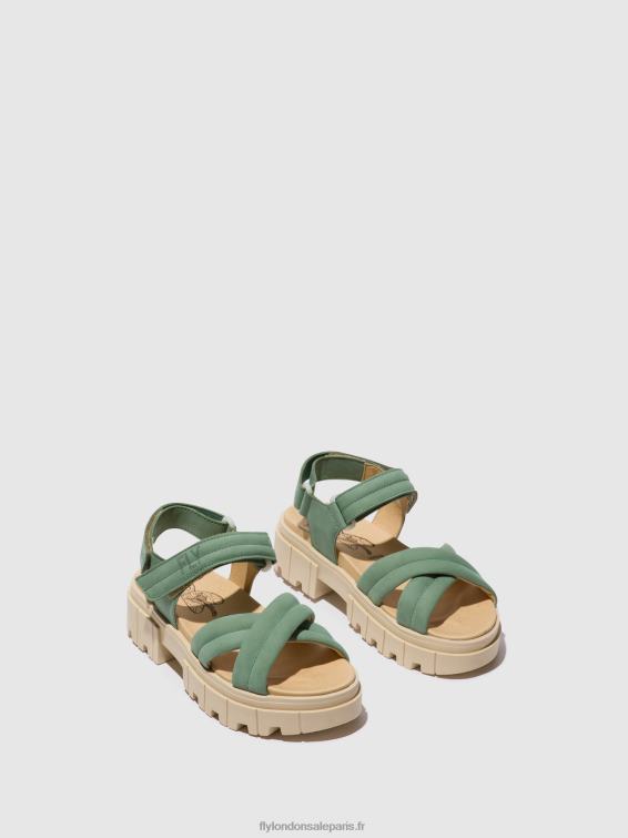 sandales à bride arrière jada854 femmes 0N8R546 Vert Jade Fly London