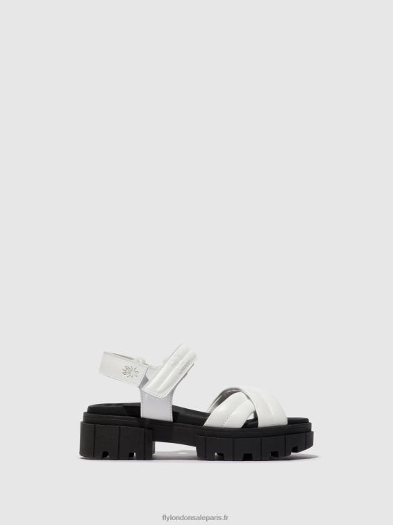 sandales à bride arrière jada854 femmes 0N8R547 blanc Fly London