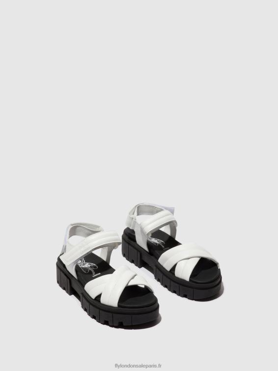 sandales à bride arrière jada854 femmes 0N8R547 blanc Fly London