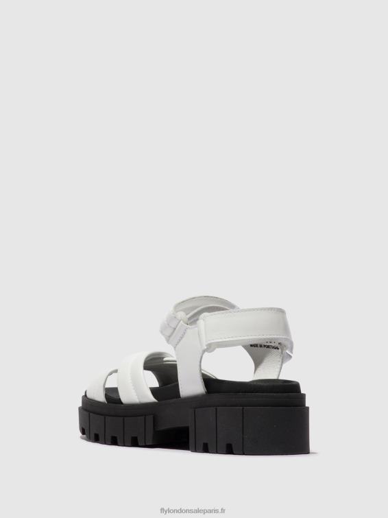 sandales à bride arrière jada854 femmes 0N8R547 blanc Fly London