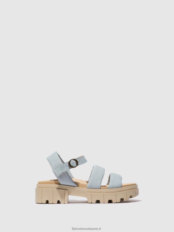 sandales à bride arrière jela864 femmes 0N8R544 bleu ciel Fly London