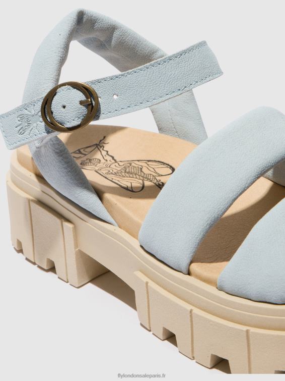 sandales à bride arrière jela864 femmes 0N8R544 bleu ciel Fly London