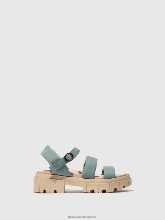 sandales à bride arrière jela864 femmes 0N8R548 bleu pâle Fly London
