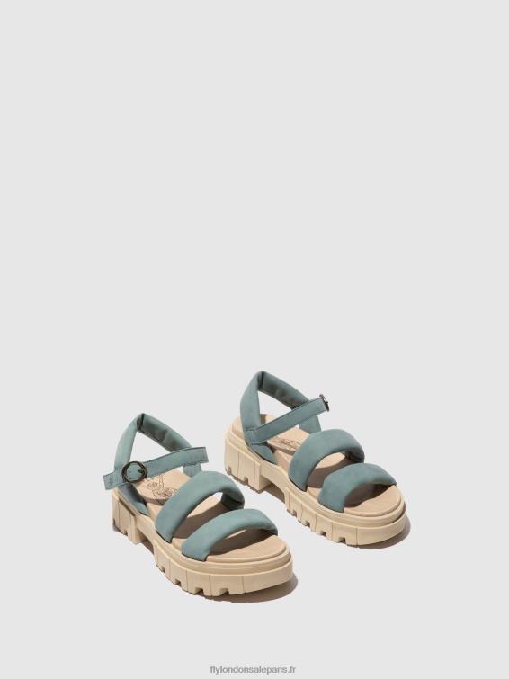 sandales à bride arrière jela864 femmes 0N8R548 bleu pâle Fly London