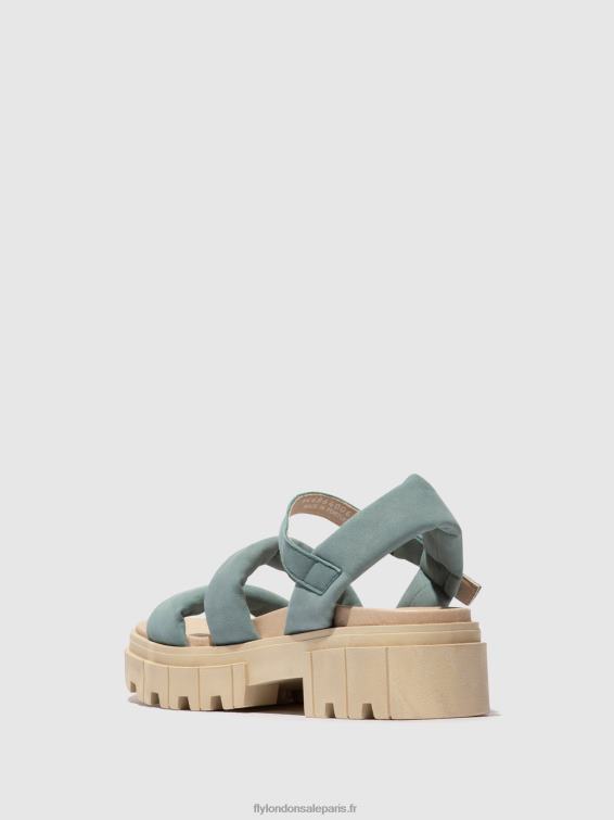 sandales à bride arrière jela864 femmes 0N8R548 bleu pâle Fly London