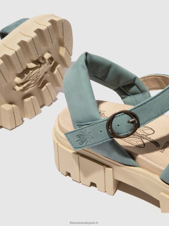 sandales à bride arrière jela864 femmes 0N8R548 bleu pâle Fly London