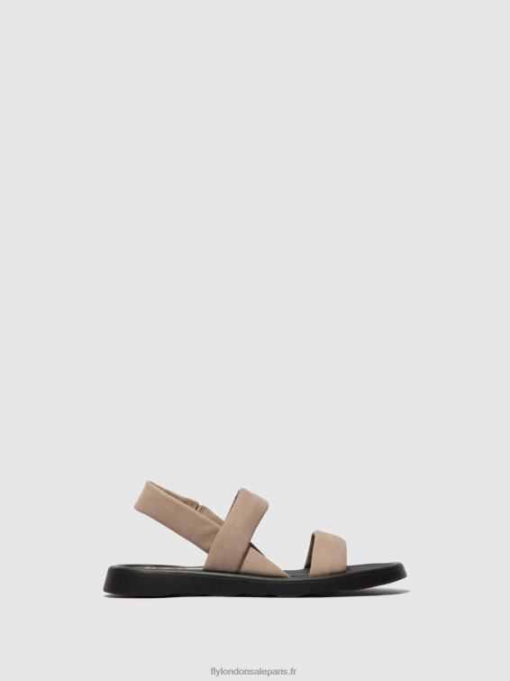 sandales à bride arrière tera873 femmes 0N8R539 béton Fly London