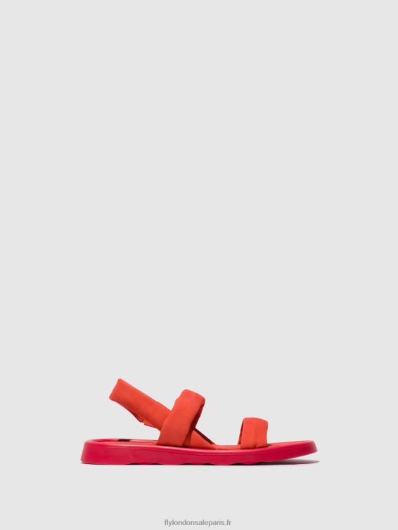 sandales à bride arrière tera873 femmes 0N8R540 diable rouge Fly London