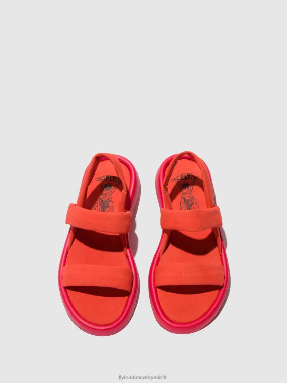 sandales à bride arrière tera873 femmes 0N8R540 diable rouge Fly London