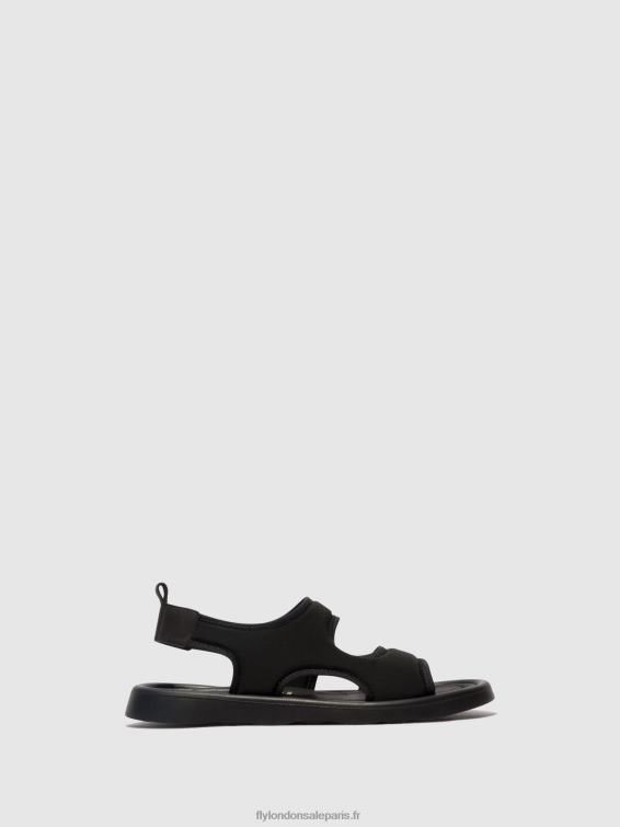 sandales à bride arrière treq930 femmes 0N8R450 noir Fly London