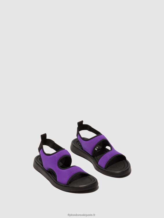 sandales à bride arrière treq930 femmes 0N8R452 alto/noir Fly London