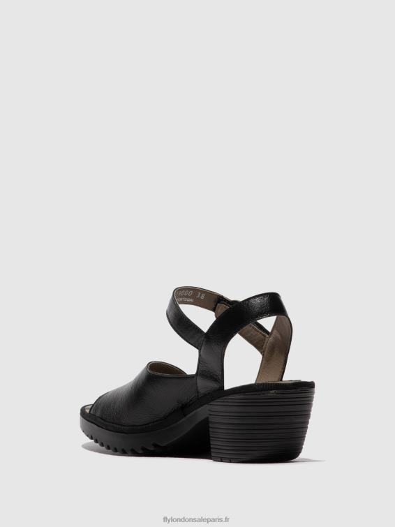 sandales à bride arrière wely439 femmes 0N8R453 noir Fly London