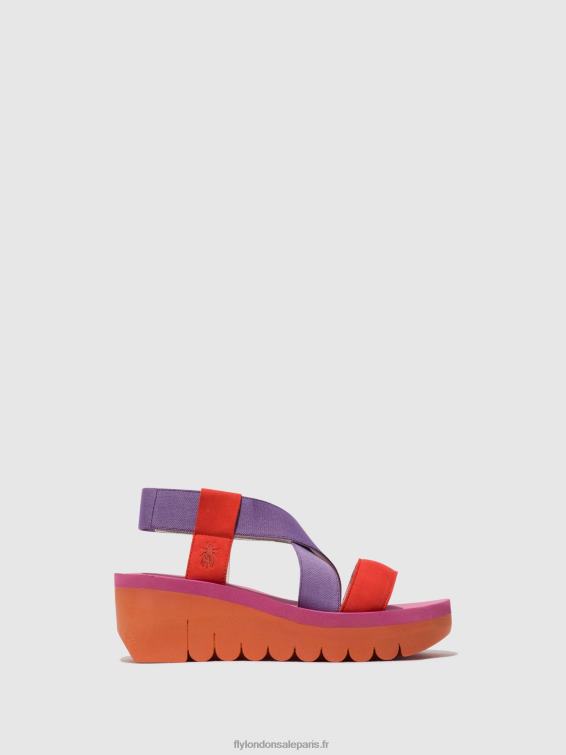 sandales à bride arrière yabi922 femmes 0N8R442 orange (alto) Fly London