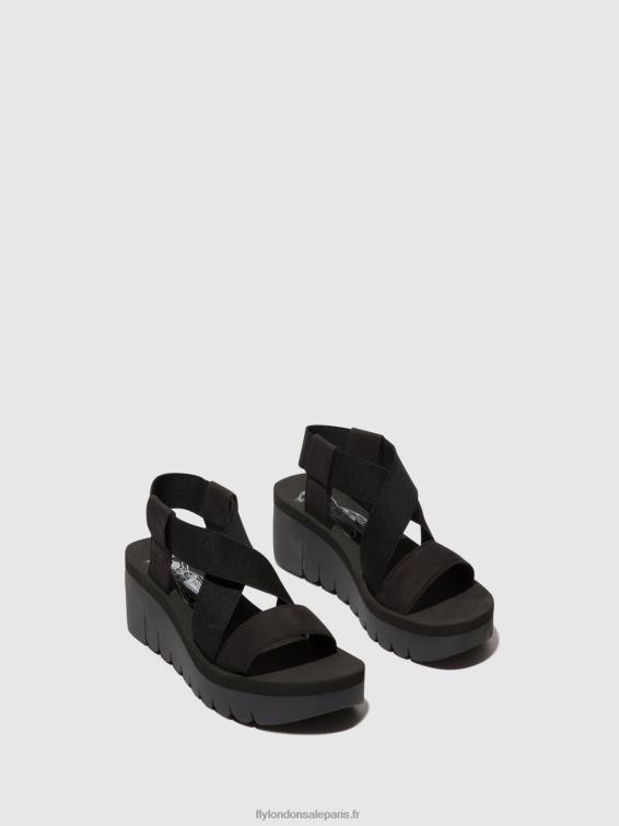 sandales à bride arrière yabi922 femmes 0N8R445 noir Fly London