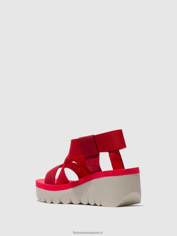 sandales à bride arrière yabi922 femmes 0N8R447 rouge à lèvres rouge (rouge) Fly London