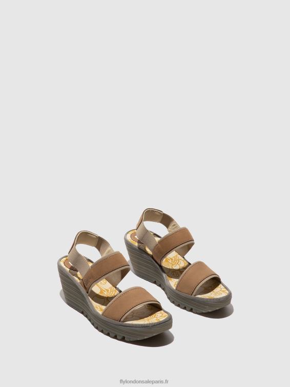 sandales à bride arrière yaco416 femmes 0N8R431 sable Fly London