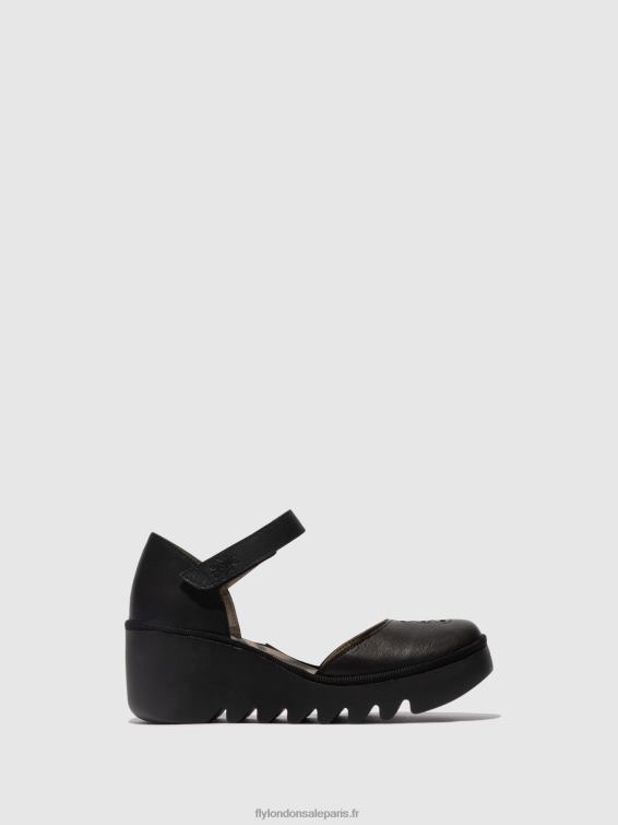 sandales à bride cheville biso305 femmes 0N8R512 noir Fly London