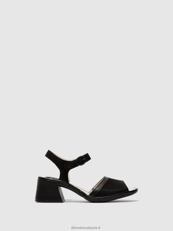 sandales à bride cheville lear374 femmes 0N8R531 noir Fly London