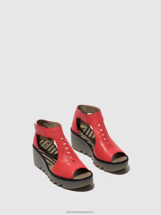 sandales à bride en T bezo306 femmes 0N8R419 framboise Fly London