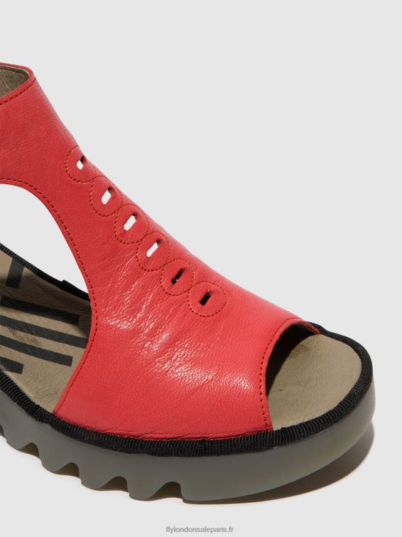 sandales à bride en T bezo306 femmes 0N8R419 framboise Fly London