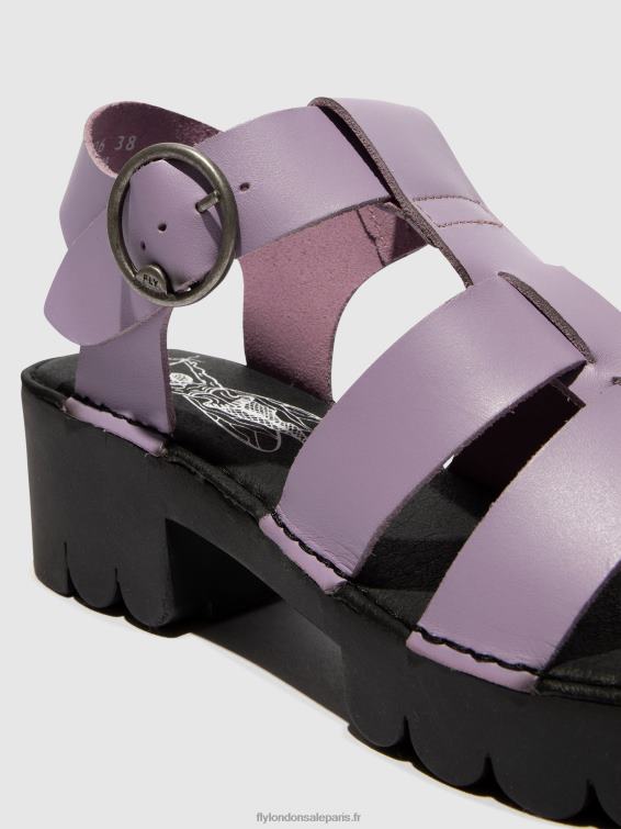 sandales à bride en T emme511 femmes 0N8R407 violet Fly London