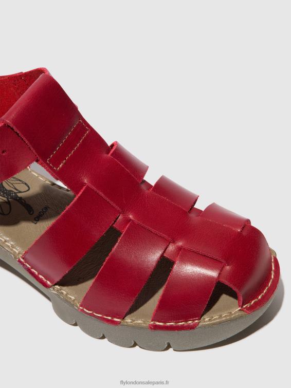 sandales à bride en T emme511 femmes 0N8R416 rouge Fly London
