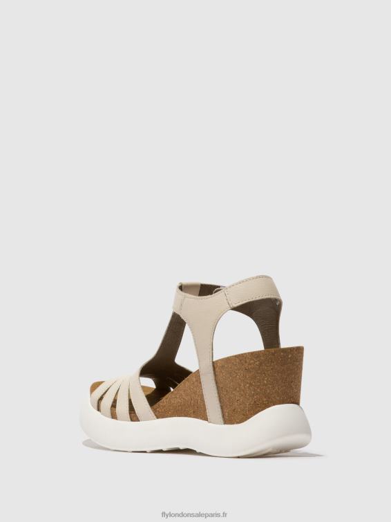 sandales à bride en T gait959 femmes 0N8R409 blanc Fly London