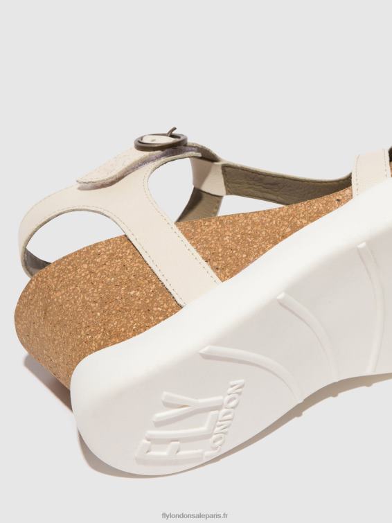 sandales à bride en T gait959 femmes 0N8R409 blanc Fly London