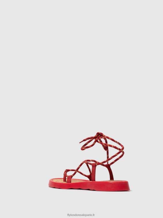 sandales à lacets tace874 femmes 0N8R553 rouge à lèvres rouge Fly London
