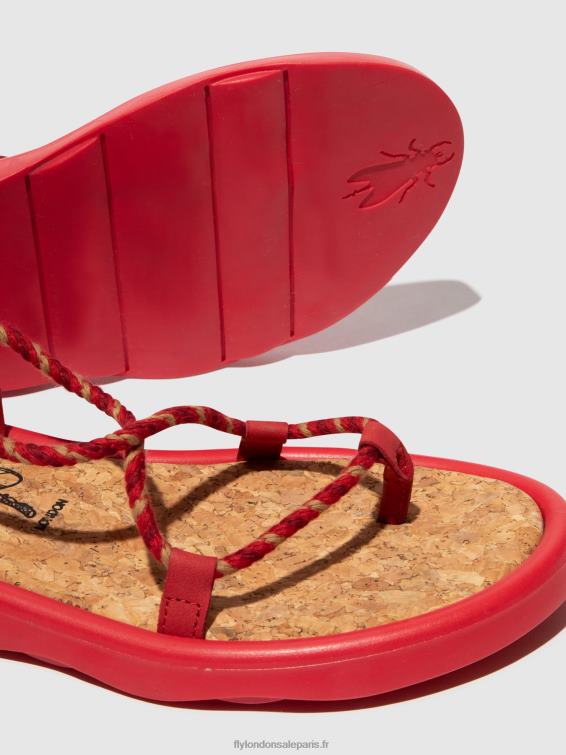 sandales à lacets tace874 femmes 0N8R553 rouge à lèvres rouge Fly London