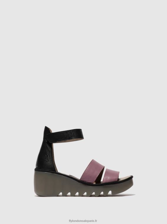 sandales à lanières bono290 femmes 0N8R389 violet/noir Fly London