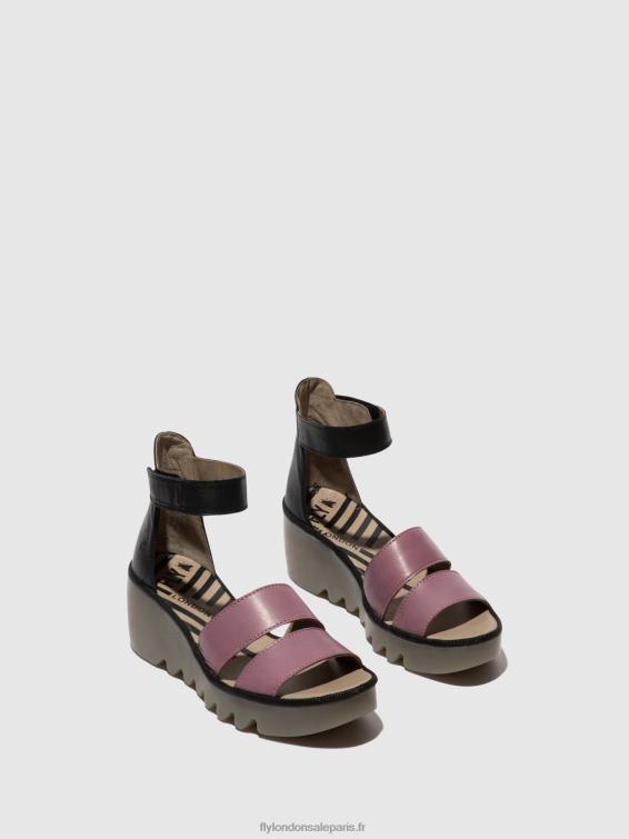 sandales à lanières bono290 femmes 0N8R389 violet/noir Fly London