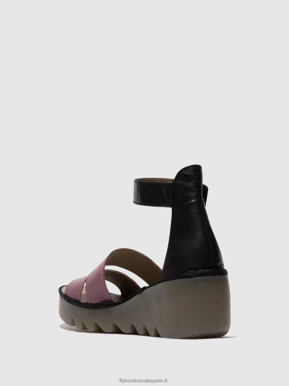 sandales à lanières bono290 femmes 0N8R389 violet/noir Fly London