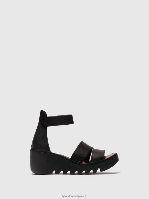 sandales à lanières bono290 femmes 0N8R430 noir Fly London