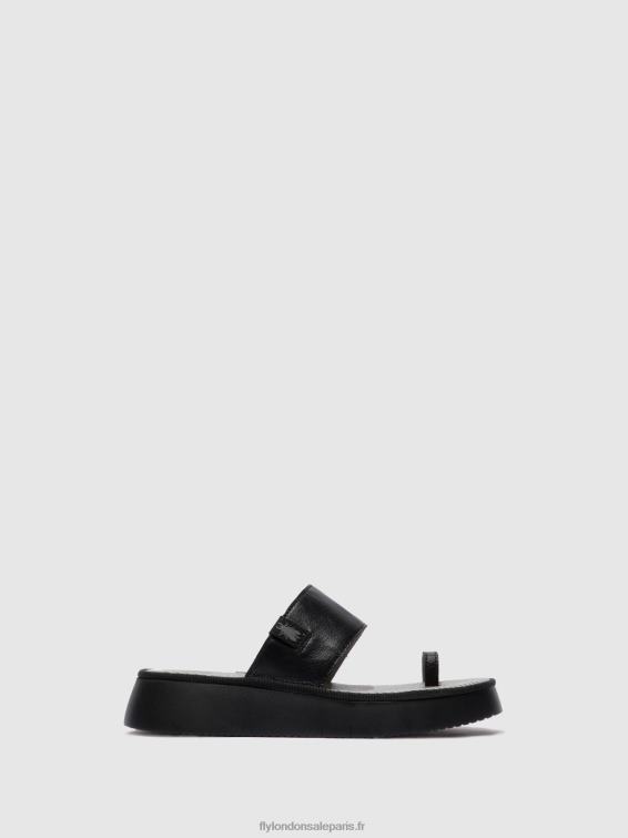 sandales à lanières chev316 femmes 0N8R607 mousse noire Fly London