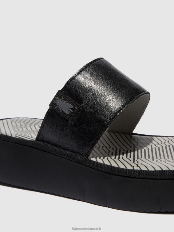 sandales à lanières chev316 femmes 0N8R607 mousse noire Fly London