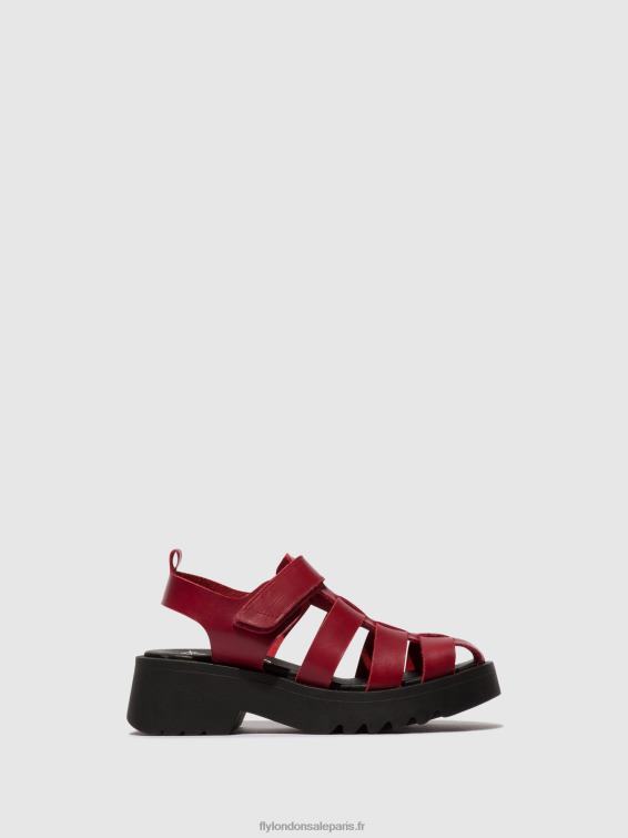 sandales à lanières maie850 femmes 0N8R424 rouge Fly London